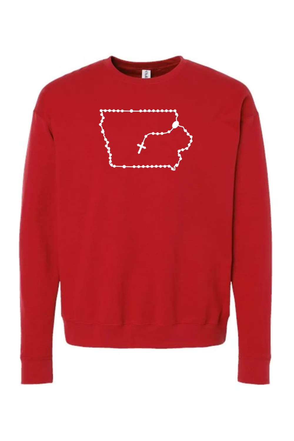 Iowa Catholic Rosary Crewneck Sweatshirt