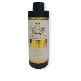 J&J Gel Top Coat Refill - No Wipe Shiny 8oz