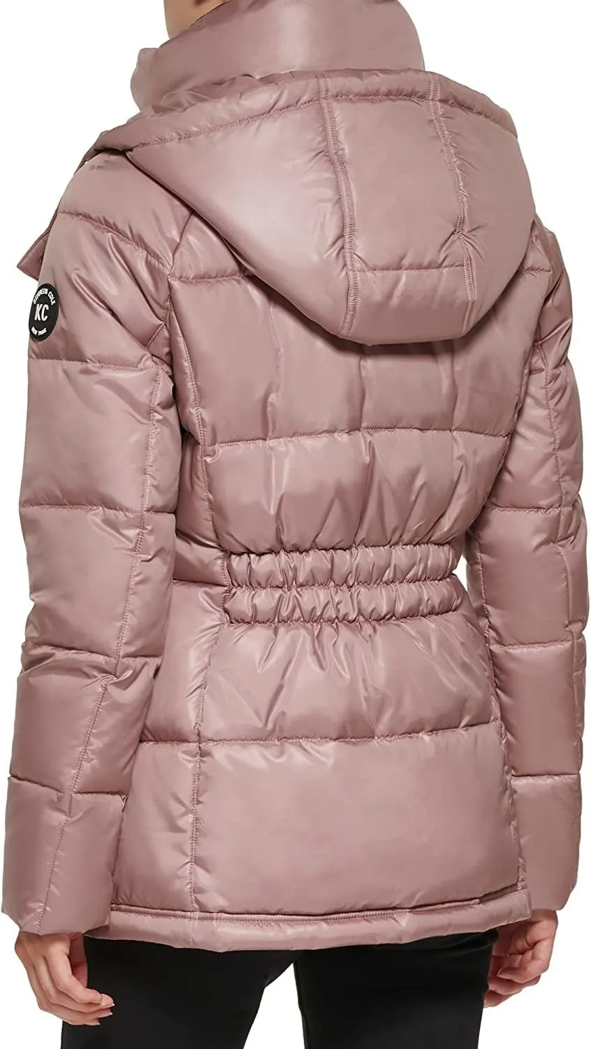 Kenneth Cole Women's Horizontal Zip Puffer