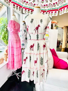 Lake Dress- Pink Jukani Zebra