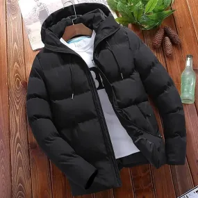 Lorvine - Puffer Jacket Heren met Capuchon, Dikke Isolatie, Winddicht & Winter Warm