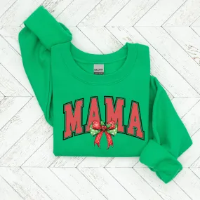 Mama Red Christmas Varsity Sweatshirt