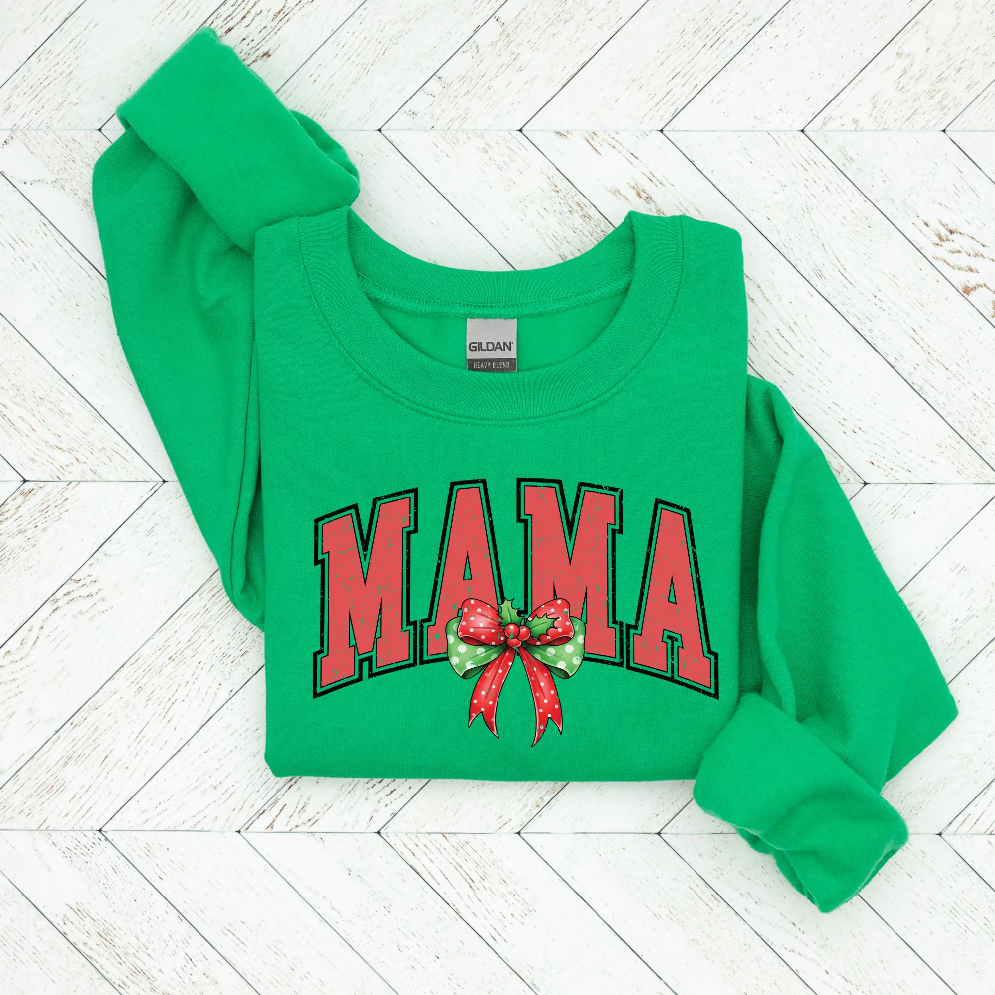 Mama Red Christmas Varsity Sweatshirt