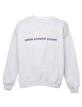 Marl Grey Falgons Embroidered Sweatshirt - L