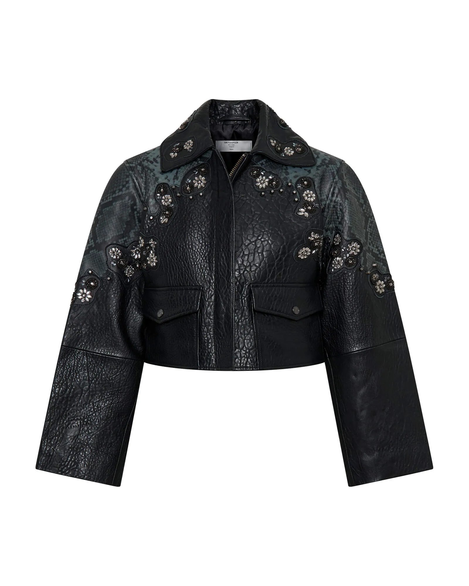 Matador Leather Cropped Jacket - Black