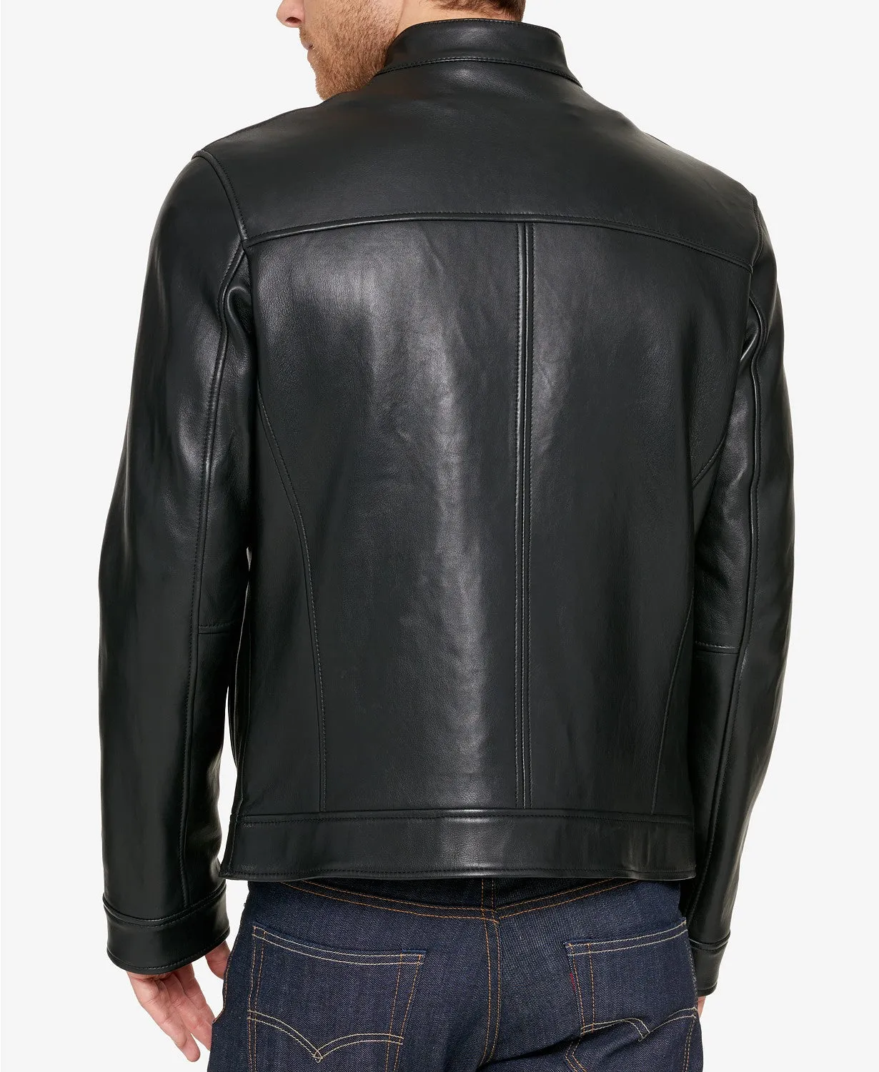 Men Biker Pure Leather Jacket