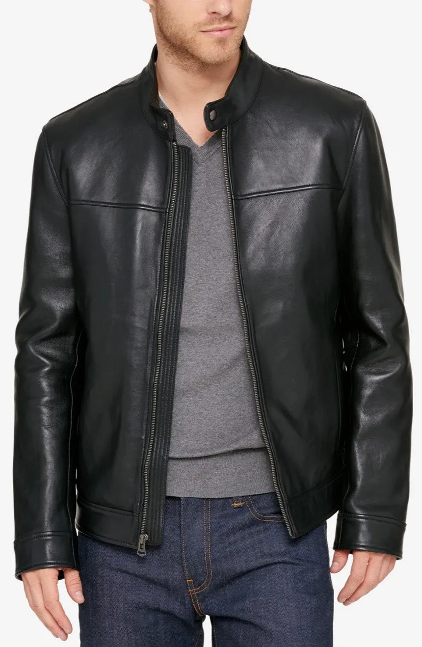 Men Biker Pure Leather Jacket
