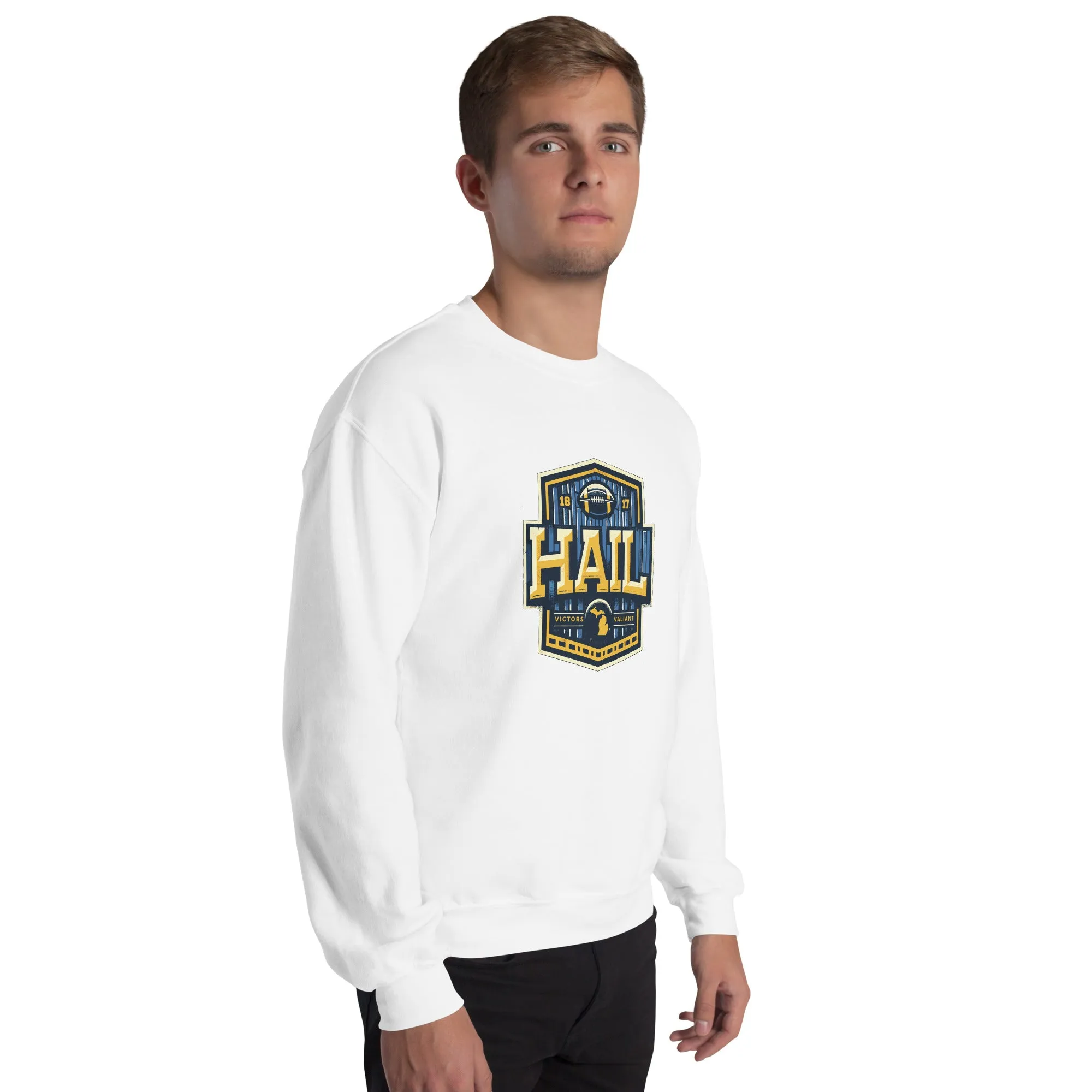 Michigan Hail to the Victors Vintage Retro Sweatshirt