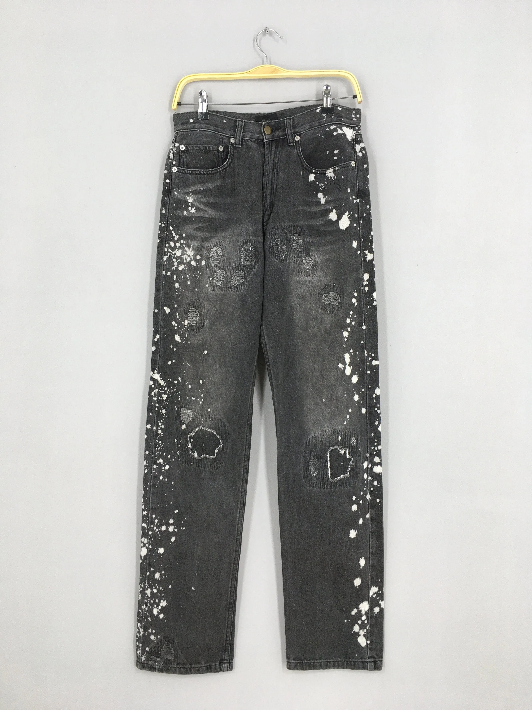 Movin Japan Splatter Painter Jeans Distressed Size 29x32