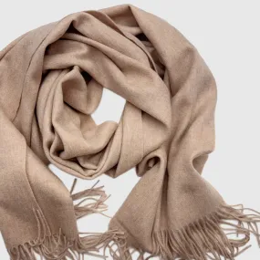 Natural Lambswool scarf | Wool Scarves and Shawls by Econica