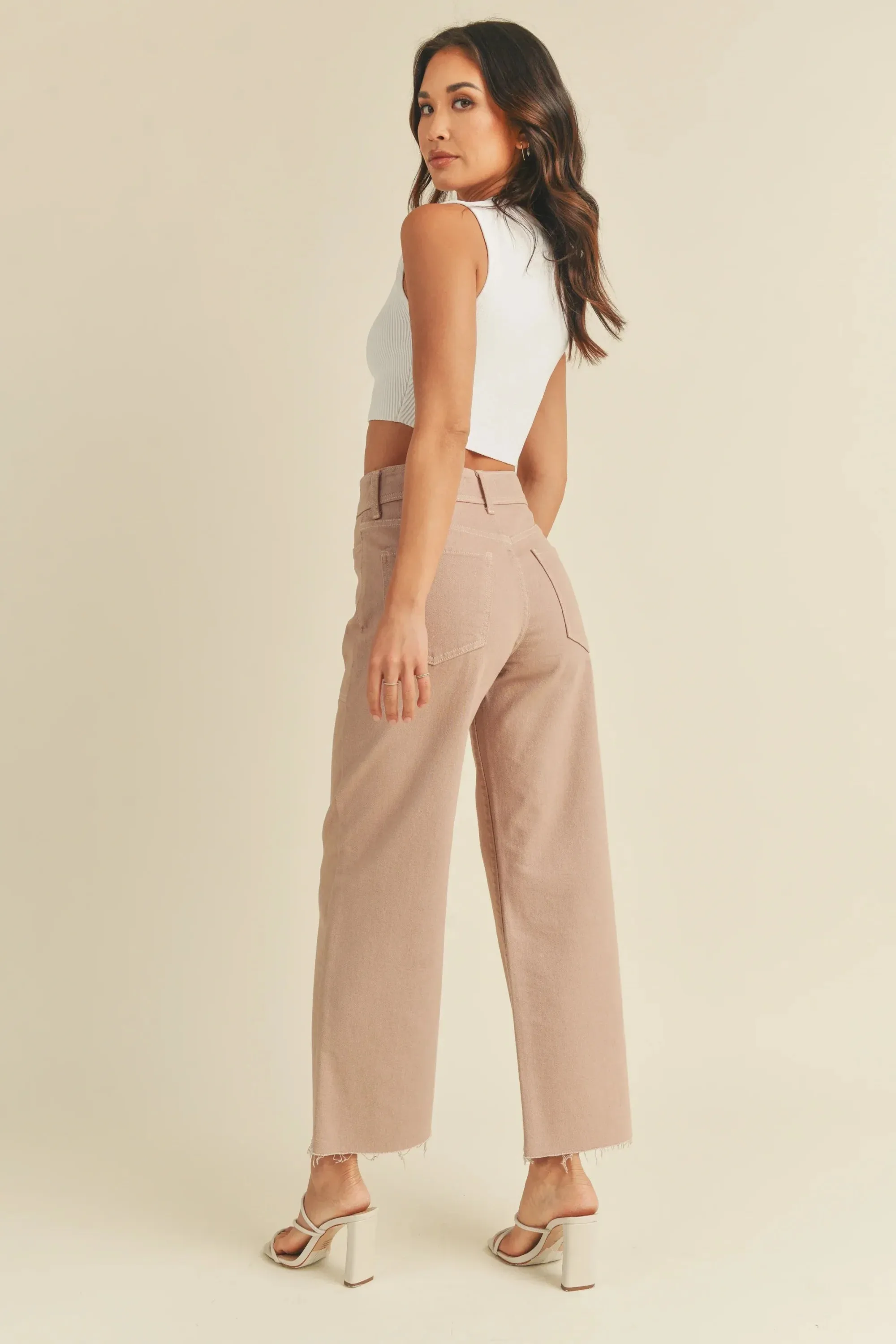 NAUTICAL WIDE LEG DENIM JEANS