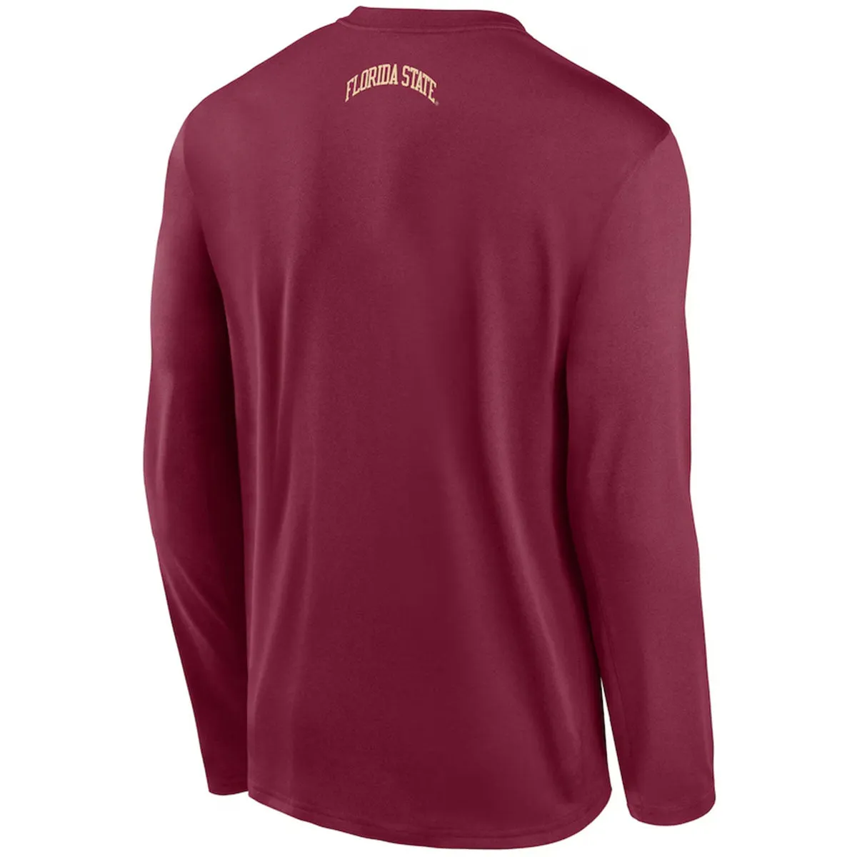 Nike Men's Seminole Logo Dri-fit Long Sleeve Basketball Shoot Shirt - Garnet