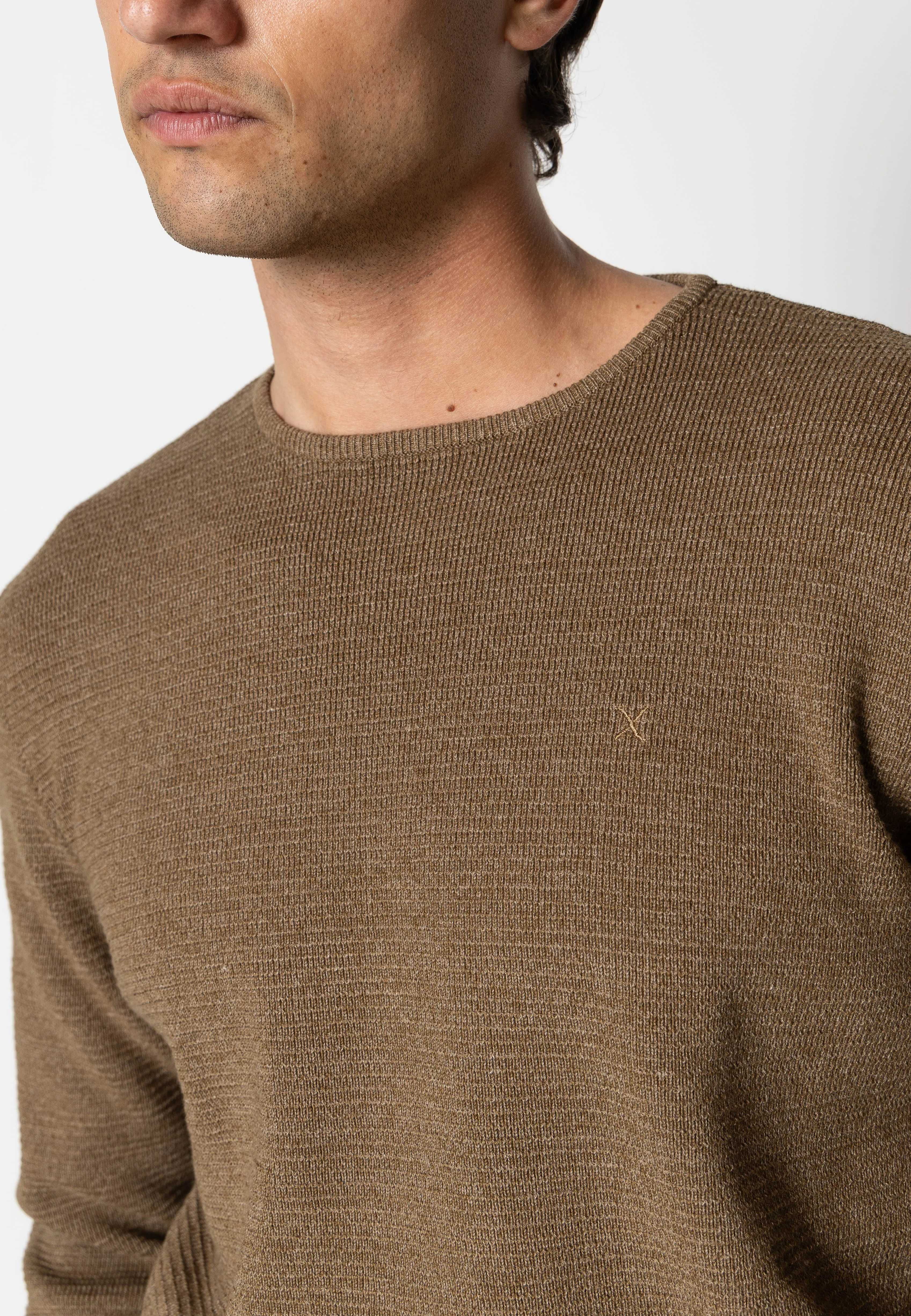 Oscar knitted jumper - Brun Melange