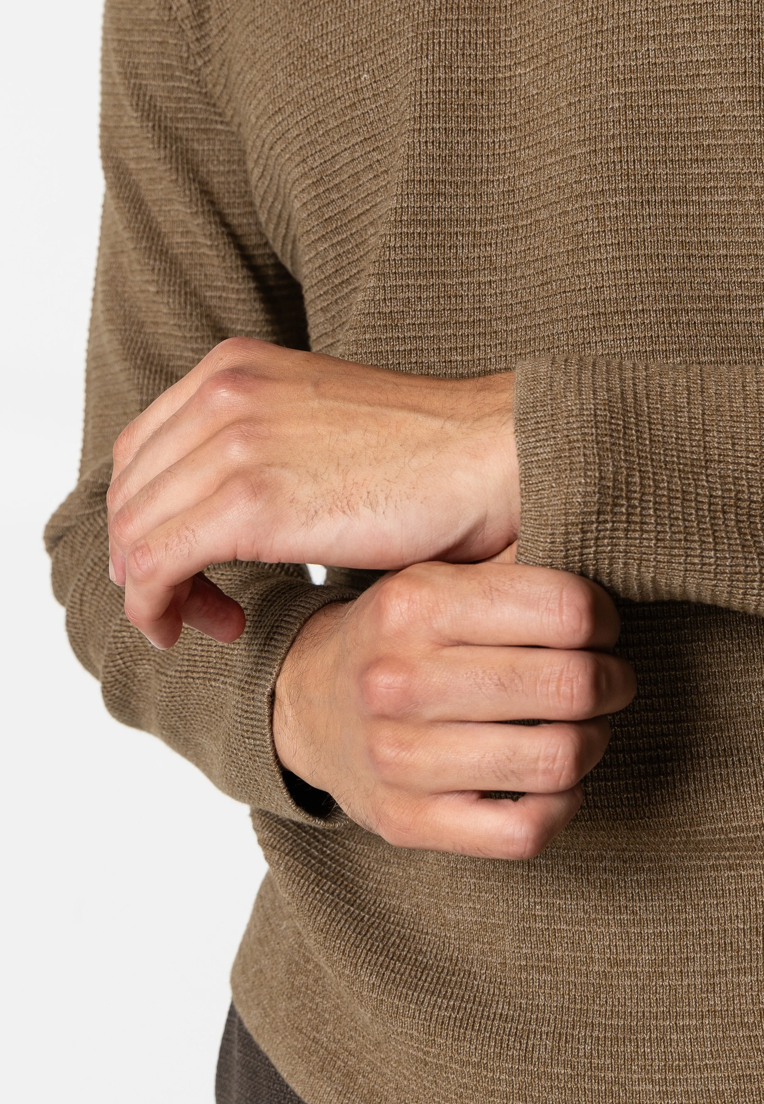 Oscar knitted jumper - Brun Melange