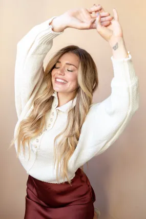 pearl pullover sweater