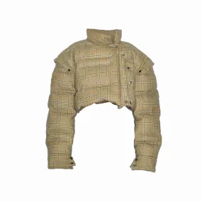 Plaid Bolero Puffer
