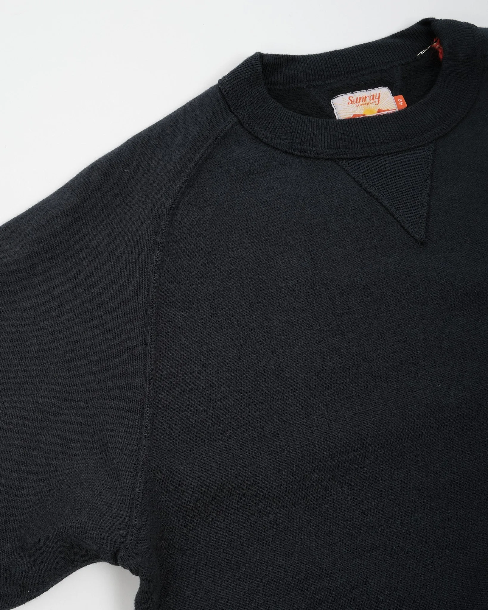 Puamana Crew Neck Raglan Sweatshirt Blue Graphite
