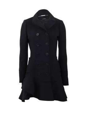 Scuba Wool Peplum Coat