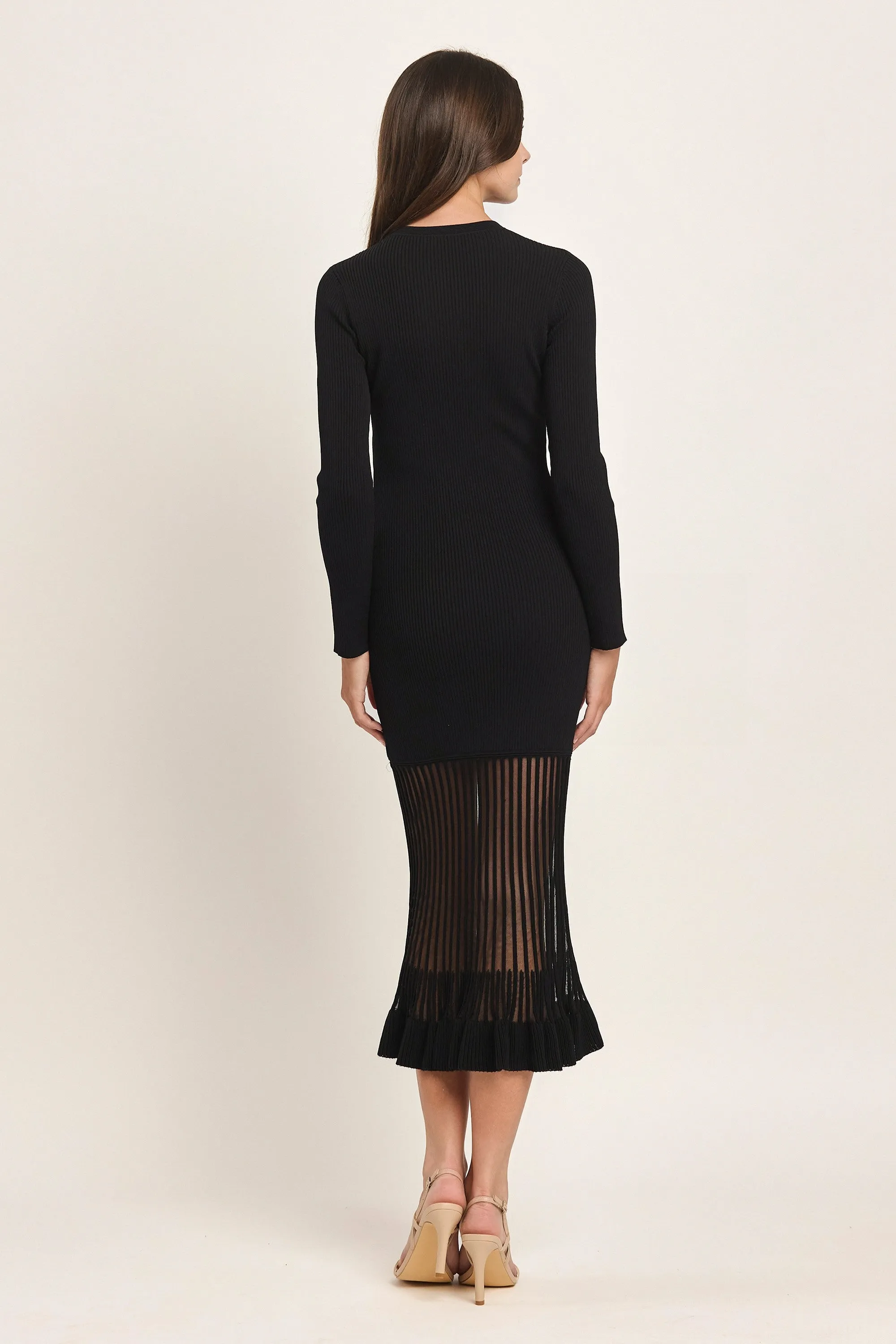 See Through Sweater Dress
