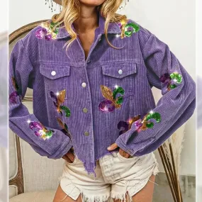 Shimmer Fleur Corduroy Jacket