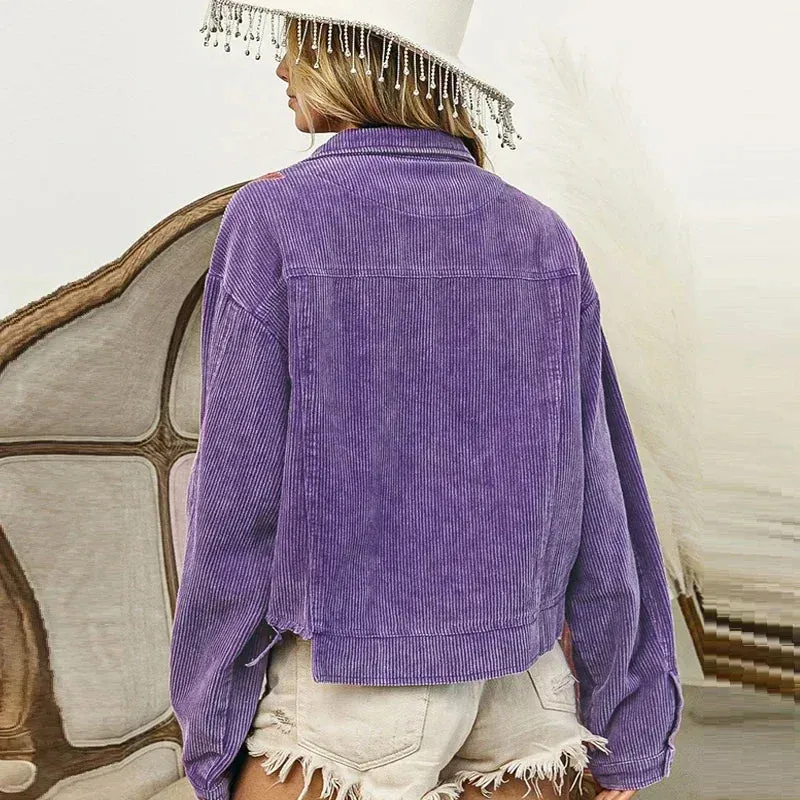 Shimmer Fleur Corduroy Jacket