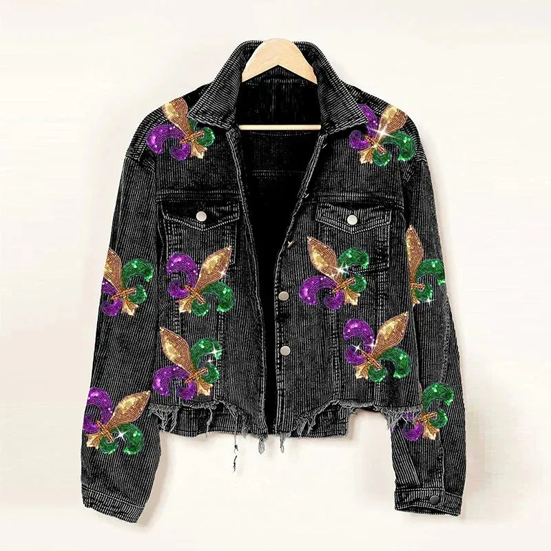 Shimmer Fleur Corduroy Jacket