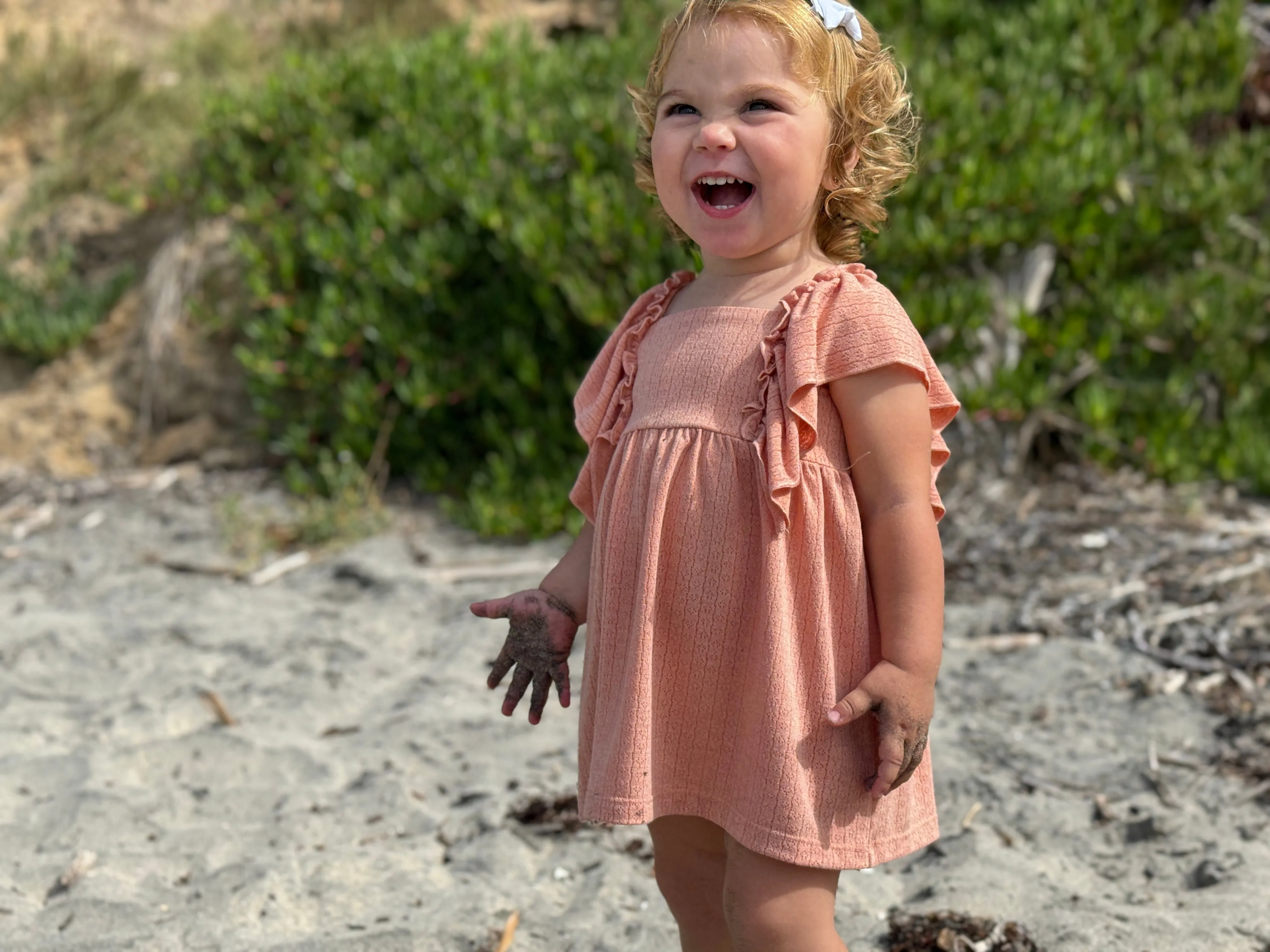 Sidney Dress in Coral