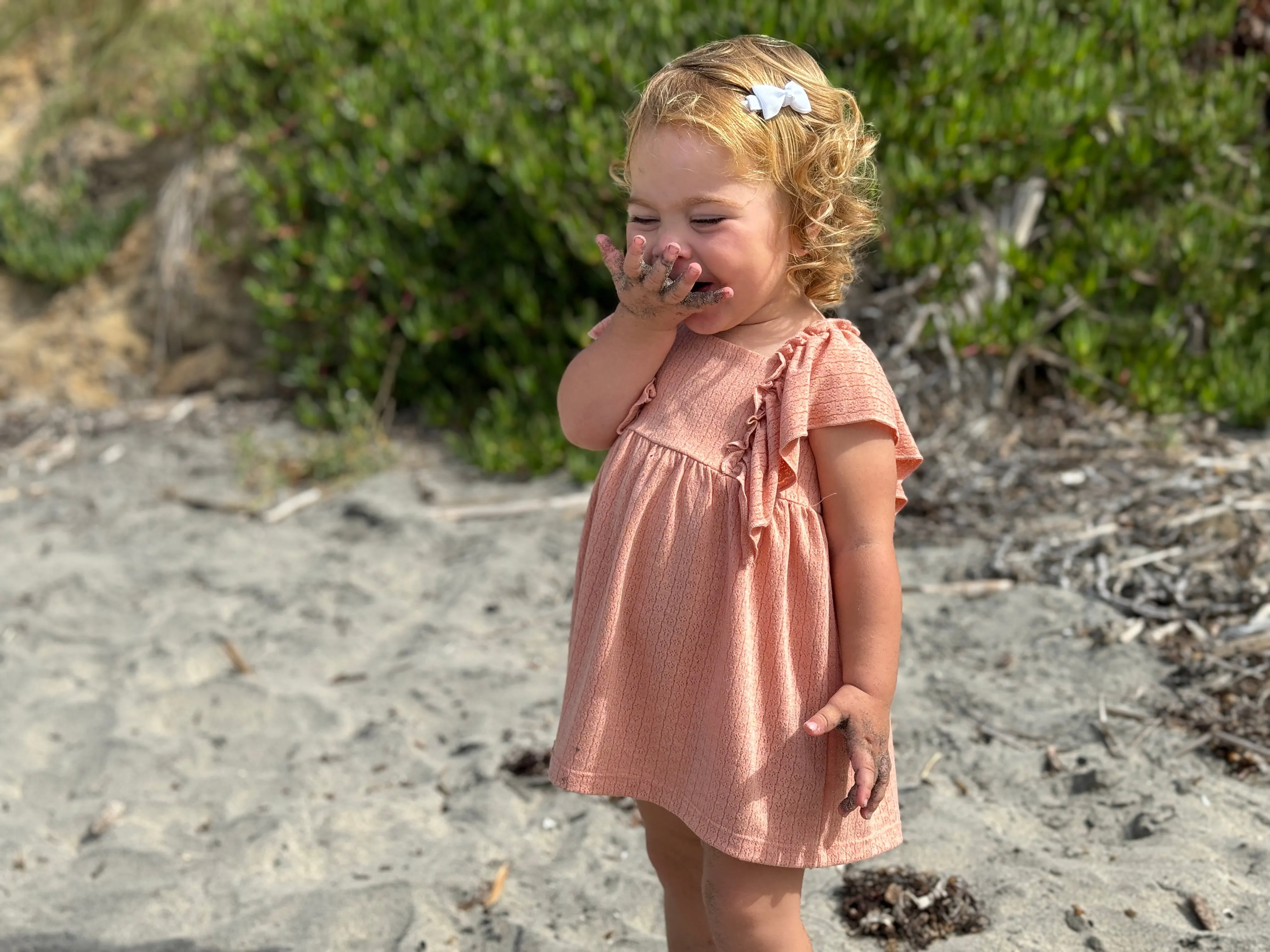 Sidney Dress in Coral