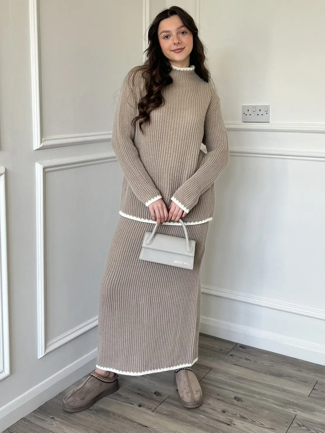 Simi Skirt Co-Ord - Taupe
