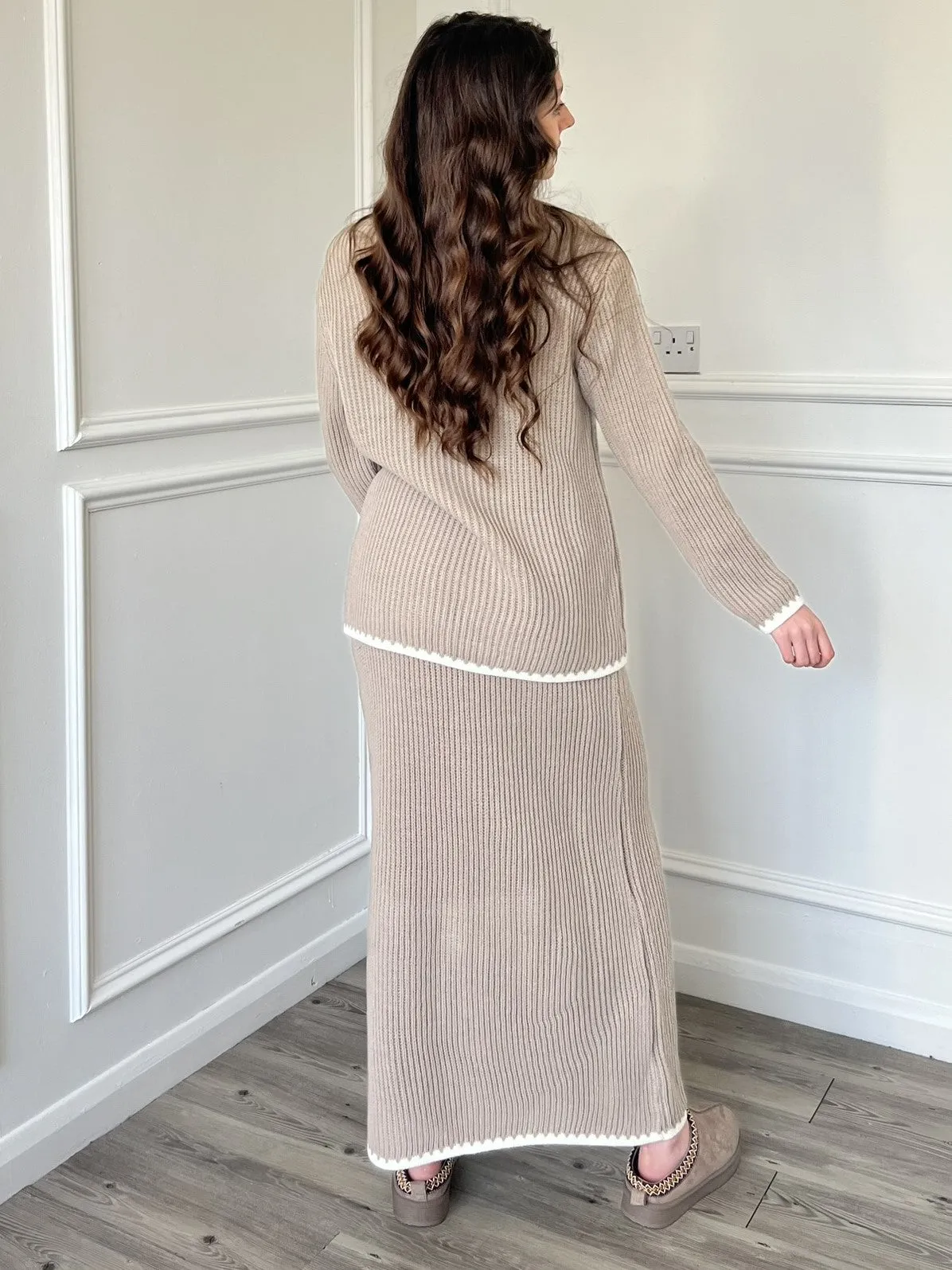 Simi Skirt Co-Ord - Taupe