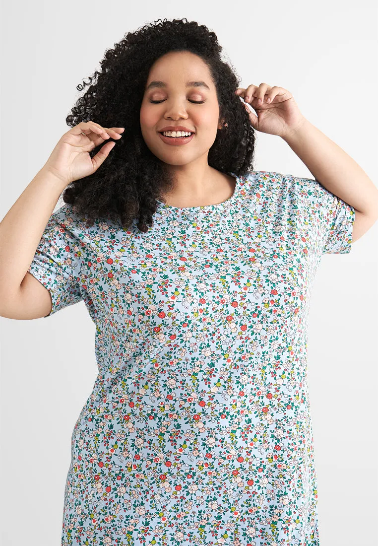 Slumber Printed Lounge Sleep Dress