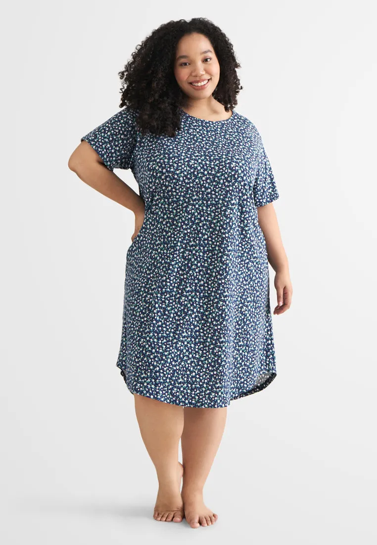 Slumber Printed Lounge Sleep Dress