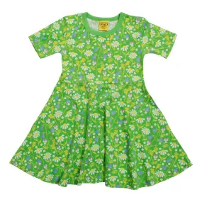 Summer Days - Green Short Sleeve Skater Dress