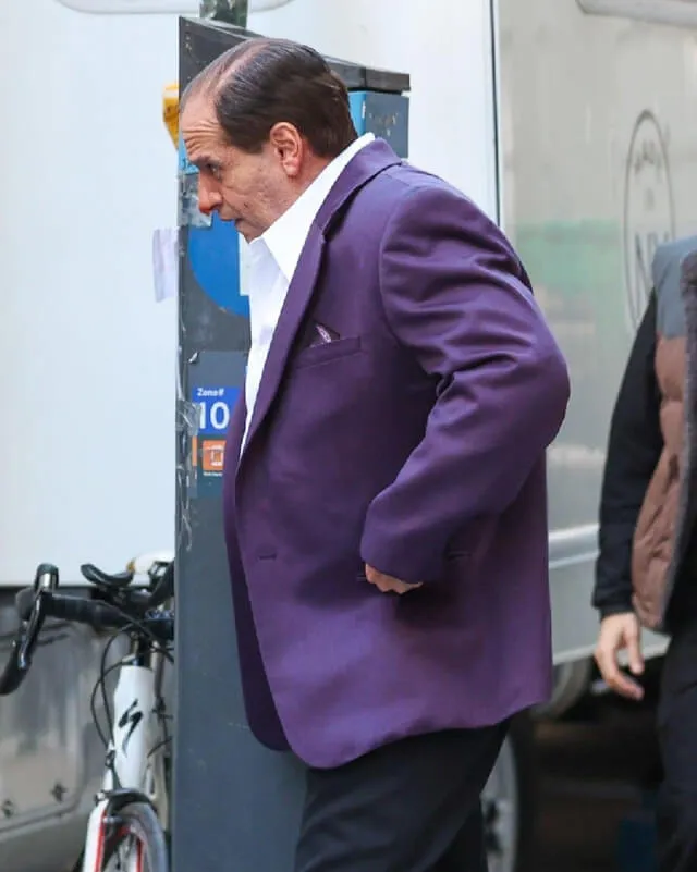 The Penguin Colin Farrell Purple Blazer