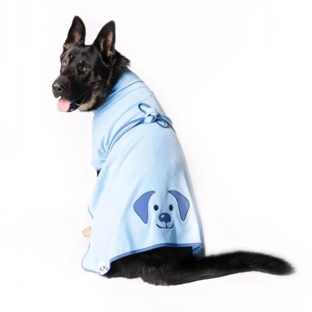 The Splish Splash Dog Drying Coat | Dazzling Blue