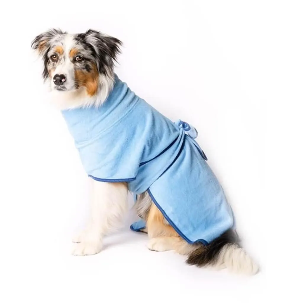 The Splish Splash Dog Drying Coat | Dazzling Blue