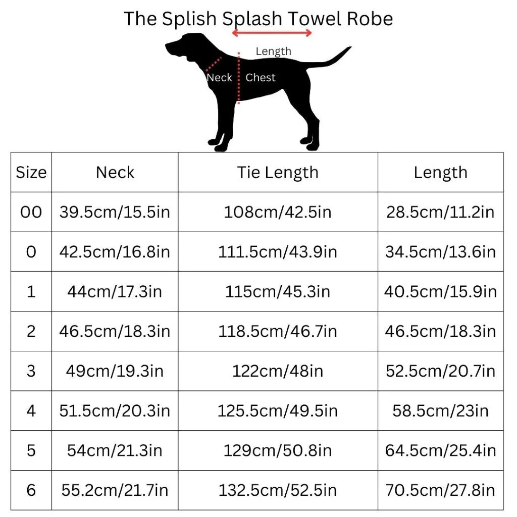 The Splish Splash Dog Drying Coat | Dazzling Blue