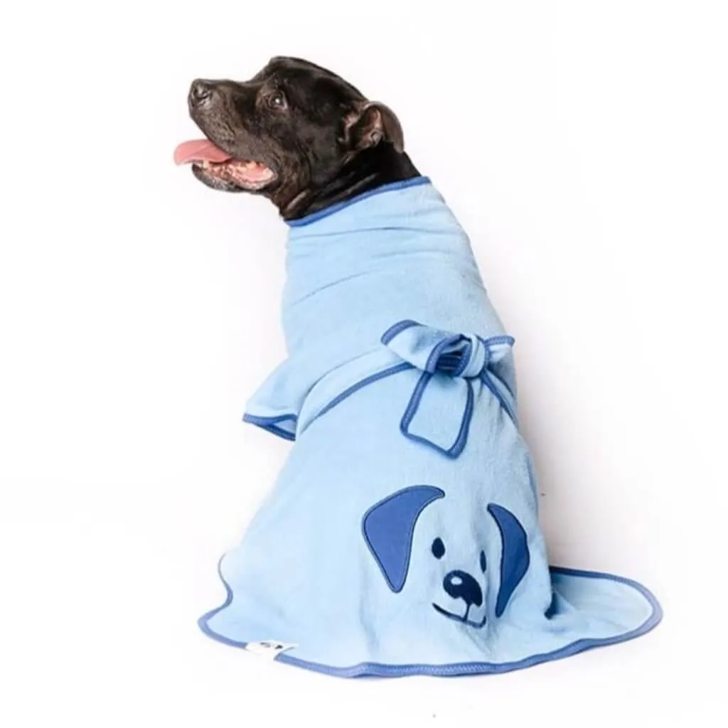 The Splish Splash Dog Drying Coat | Dazzling Blue