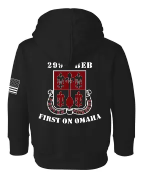 Toddler Unisex Black Hoodie Sweatshirt (Color Design).