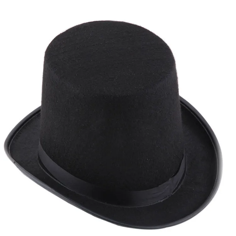 Top Hat Felt Hat Performance Magician Lincoln Hat Black Top Hat