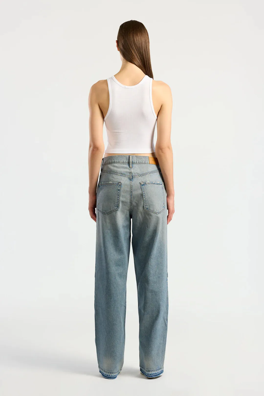 Verona Crop Tank - White