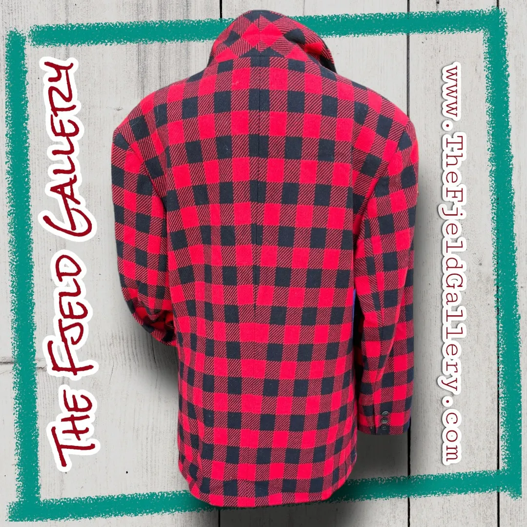 Vintage 1990’s Red & Black Plaid GAP Wool Blazer