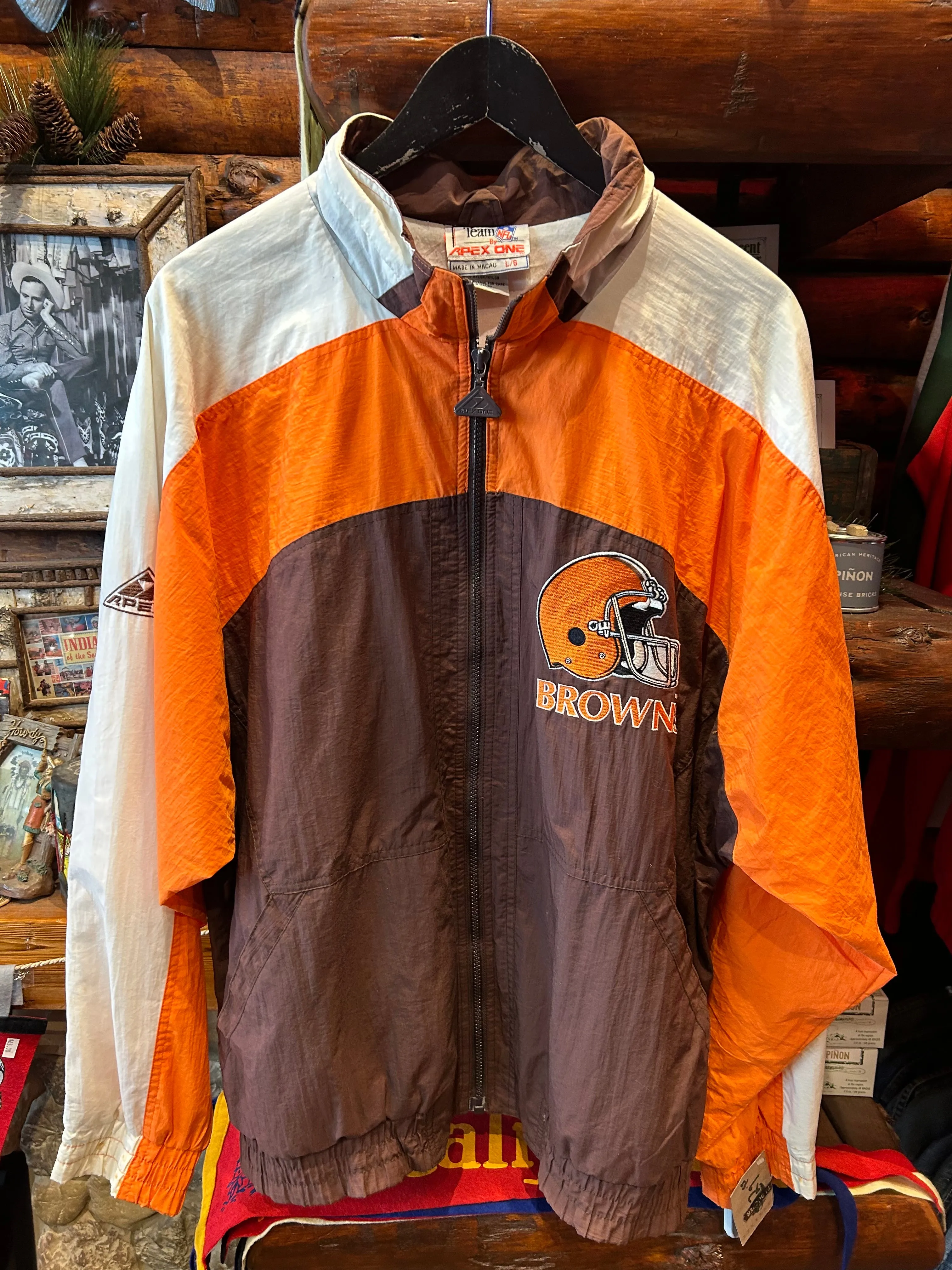 Vintage 90s Cleveland Browns Puffer Jacket, XL