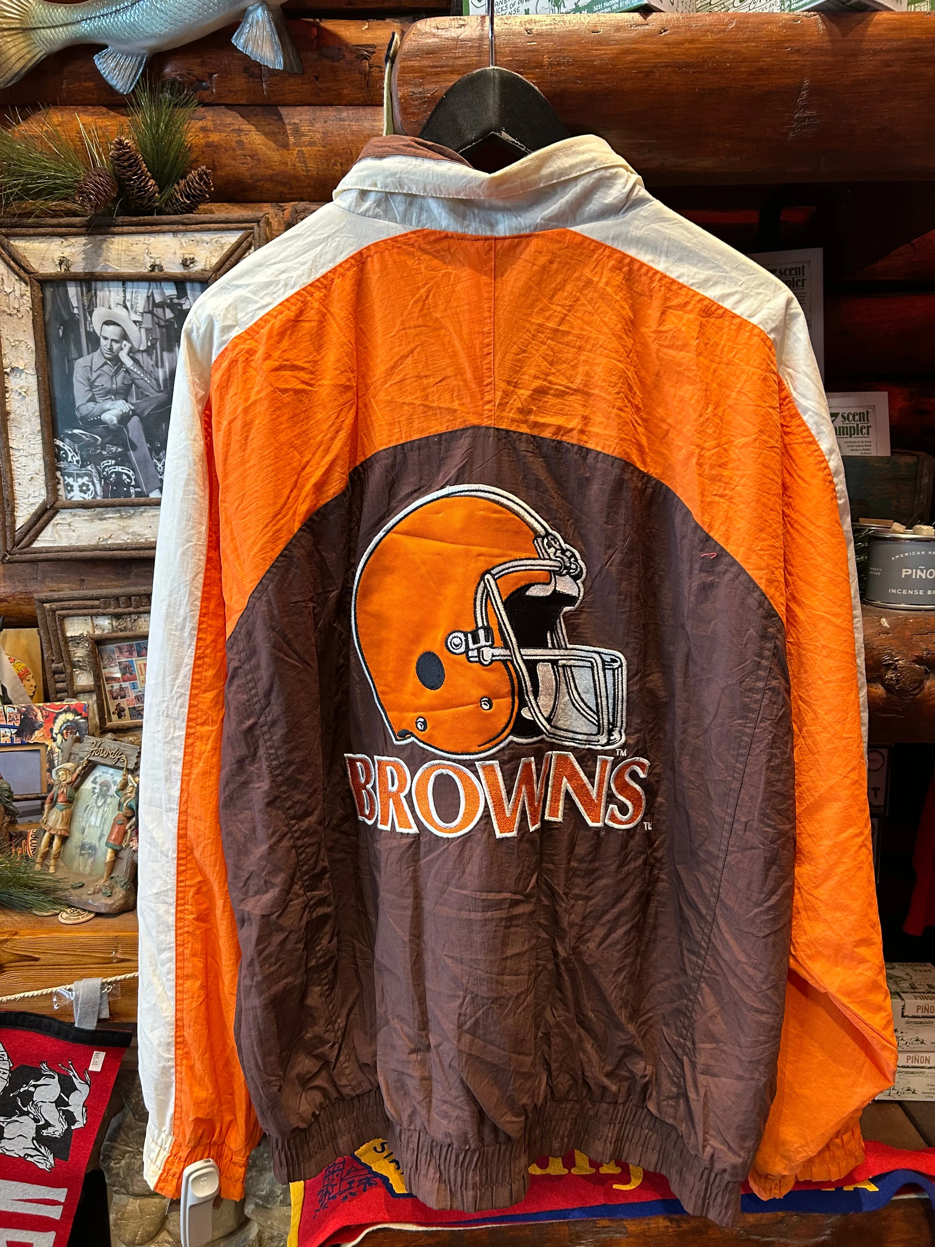 Vintage 90s Cleveland Browns Puffer Jacket, XL