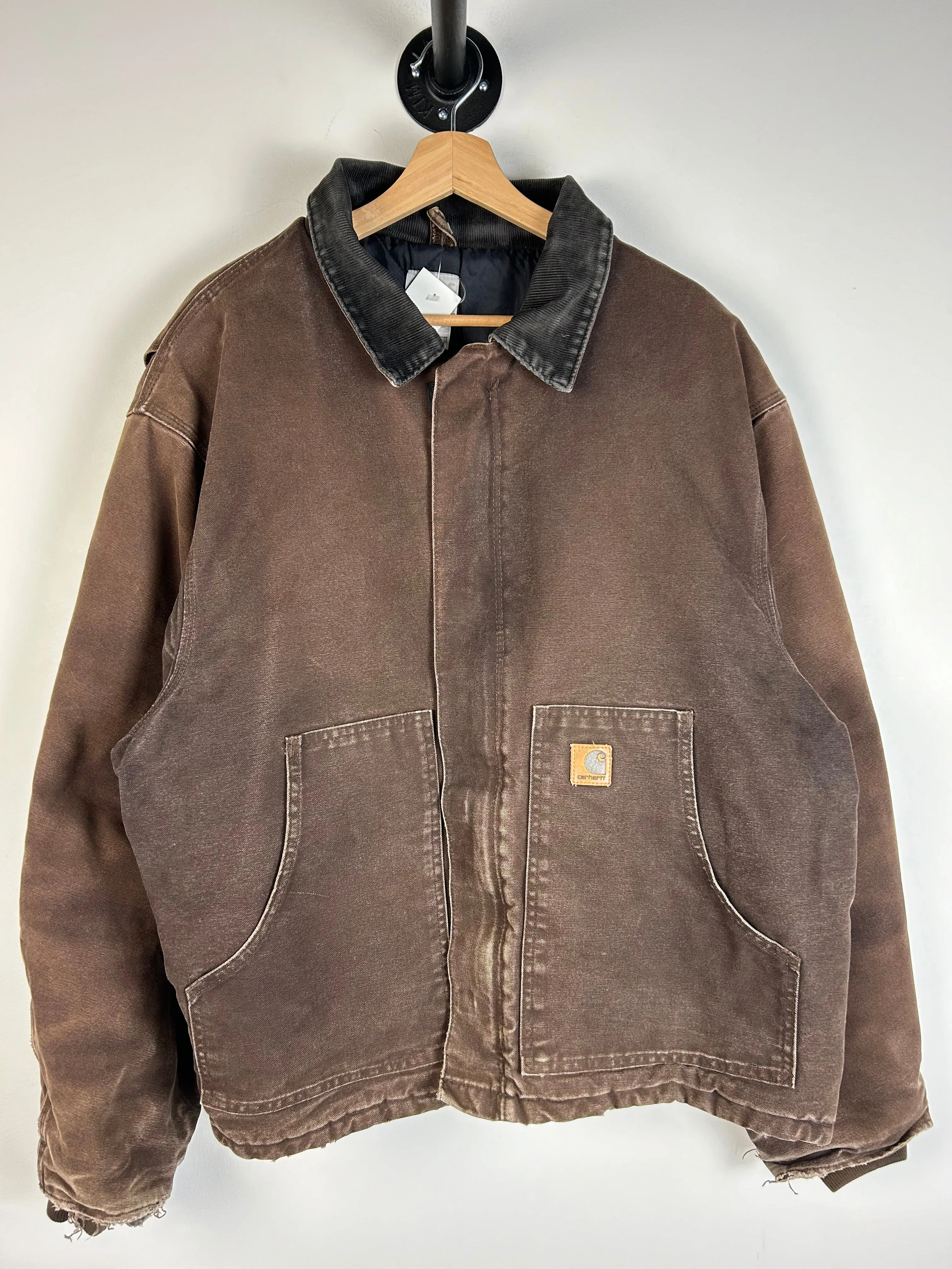 Vintage Carhartt Dark Brown Cropped Arctic J22DKB Jacket