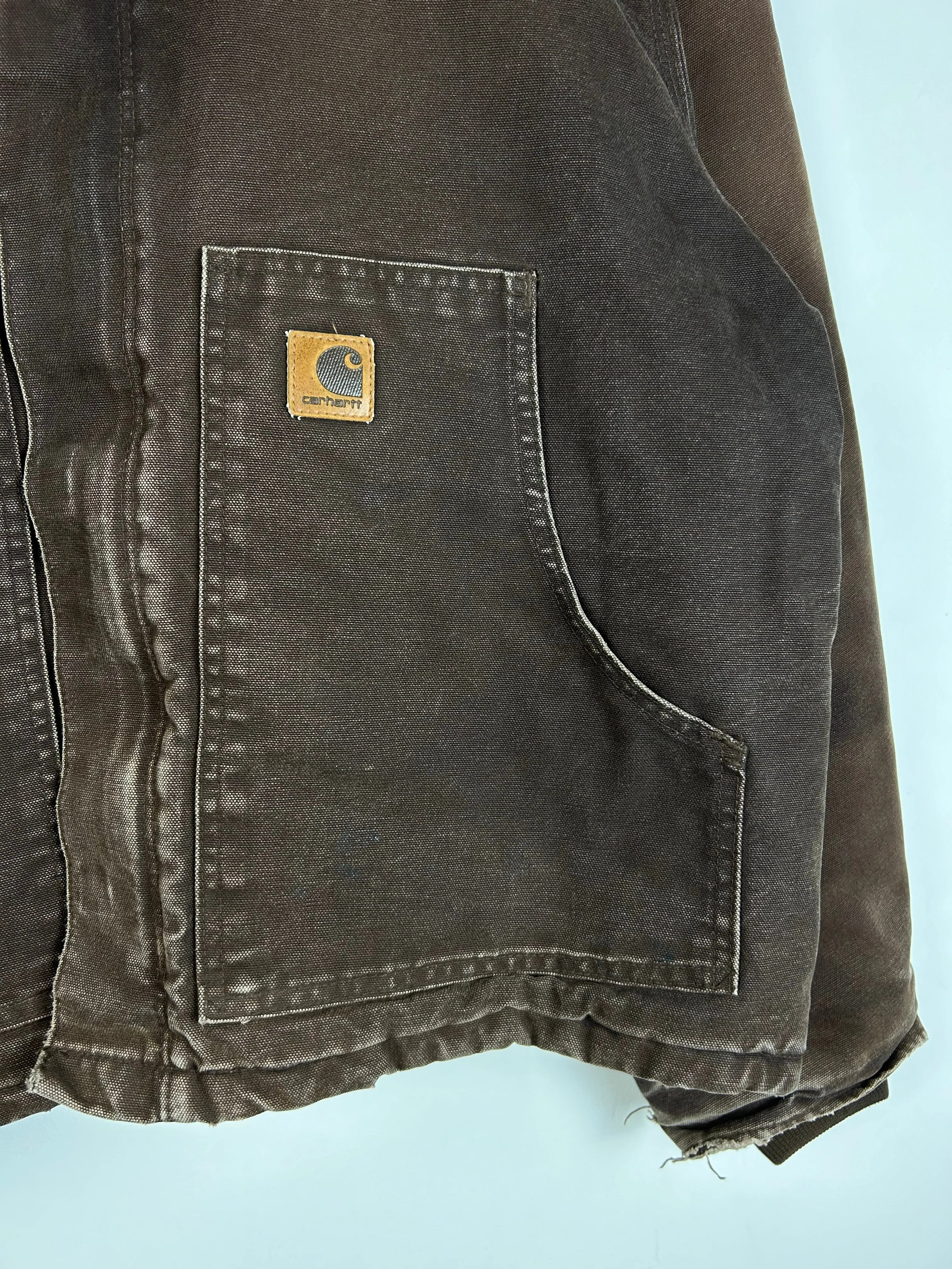Vintage Carhartt Dark Brown Cropped Arctic J22DKB Jacket