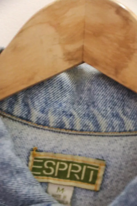 Vintage Esprit denim blue womens medium jacket