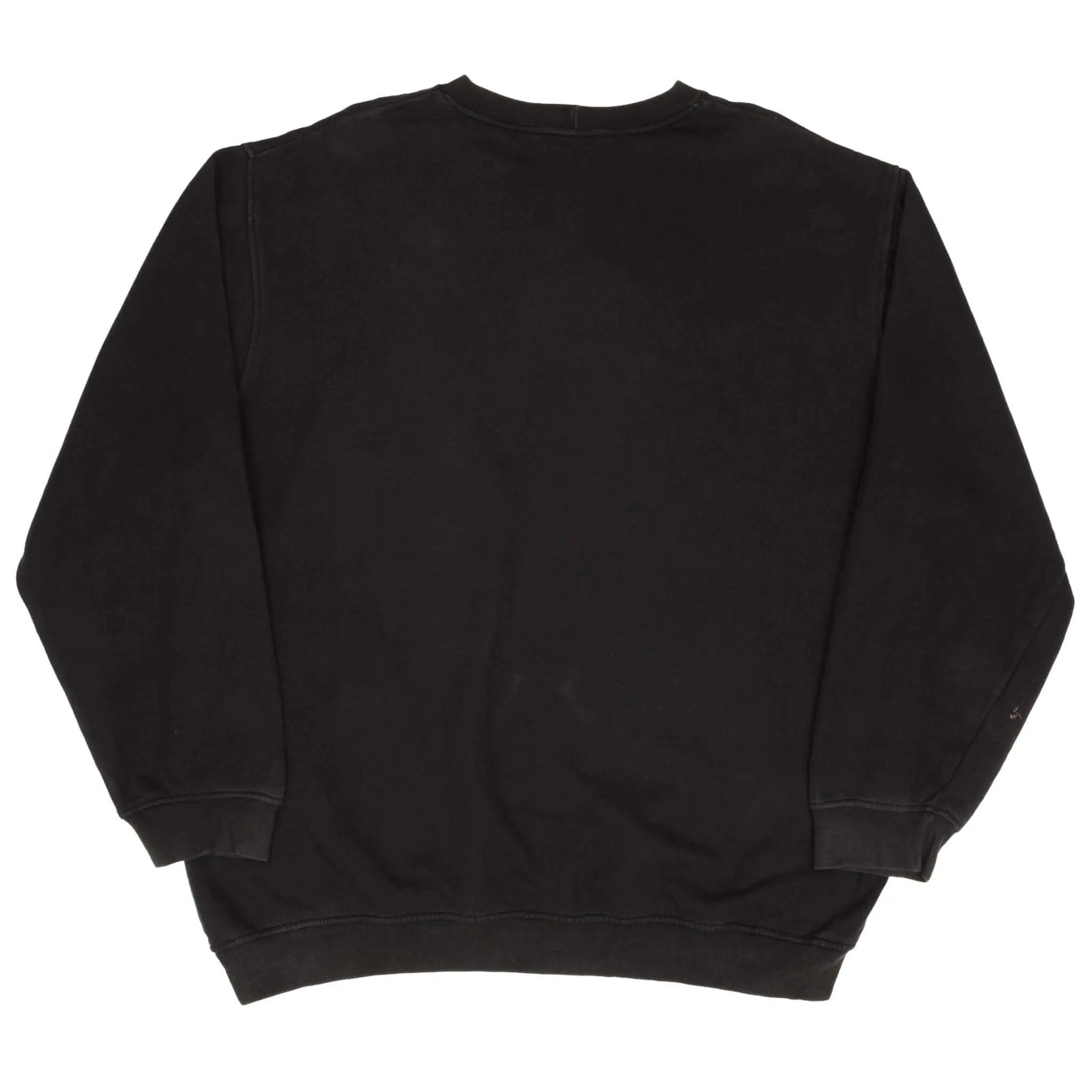 VINTAGE NIKE SWOOSH SPELLOUT BLACK SWEATSHIRT 2000S SIZE 2XL