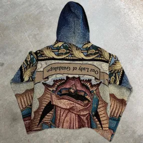 Vintage Print Cozy Street Hoodie