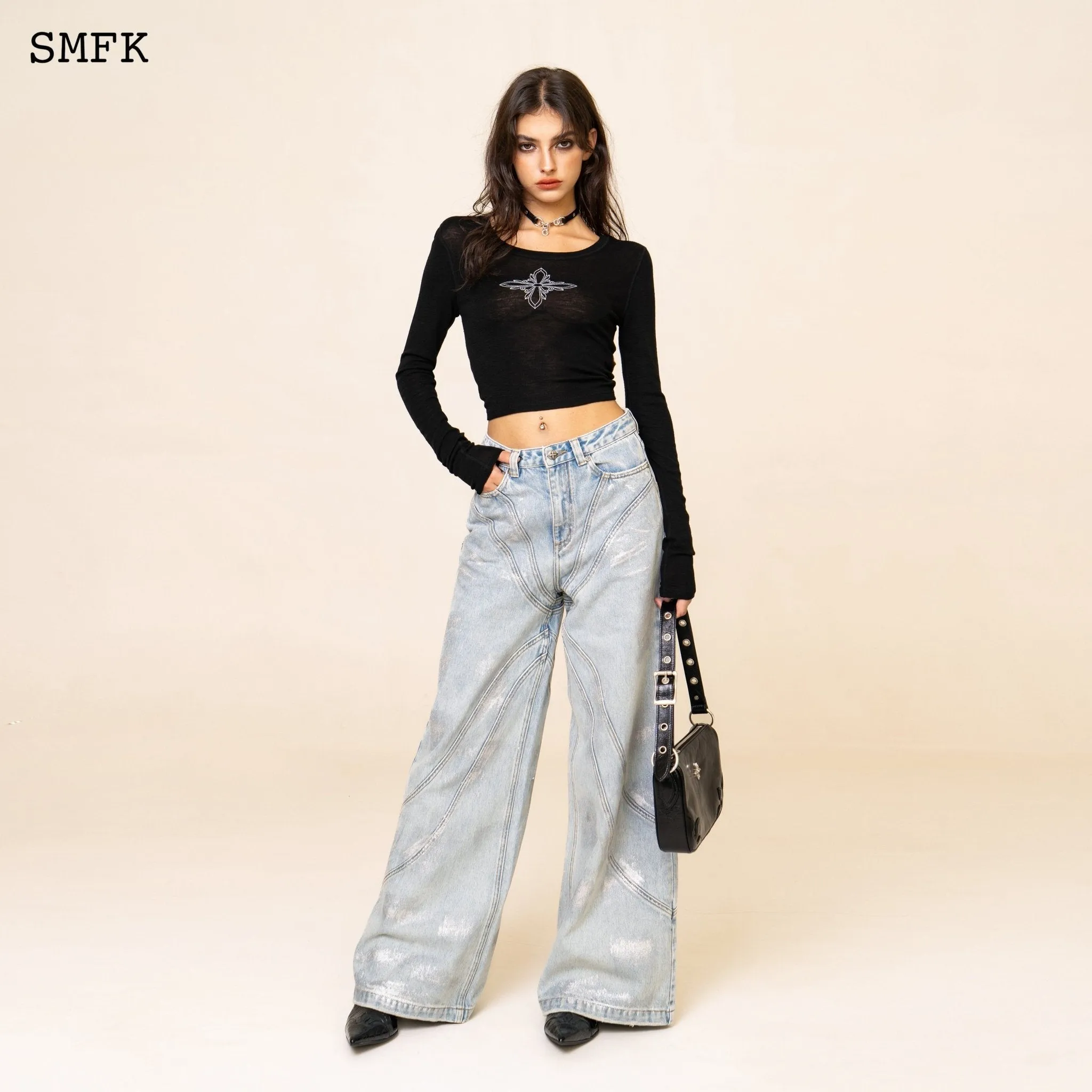 WildWorld Pheonix Loose Jeans Ocean Blue